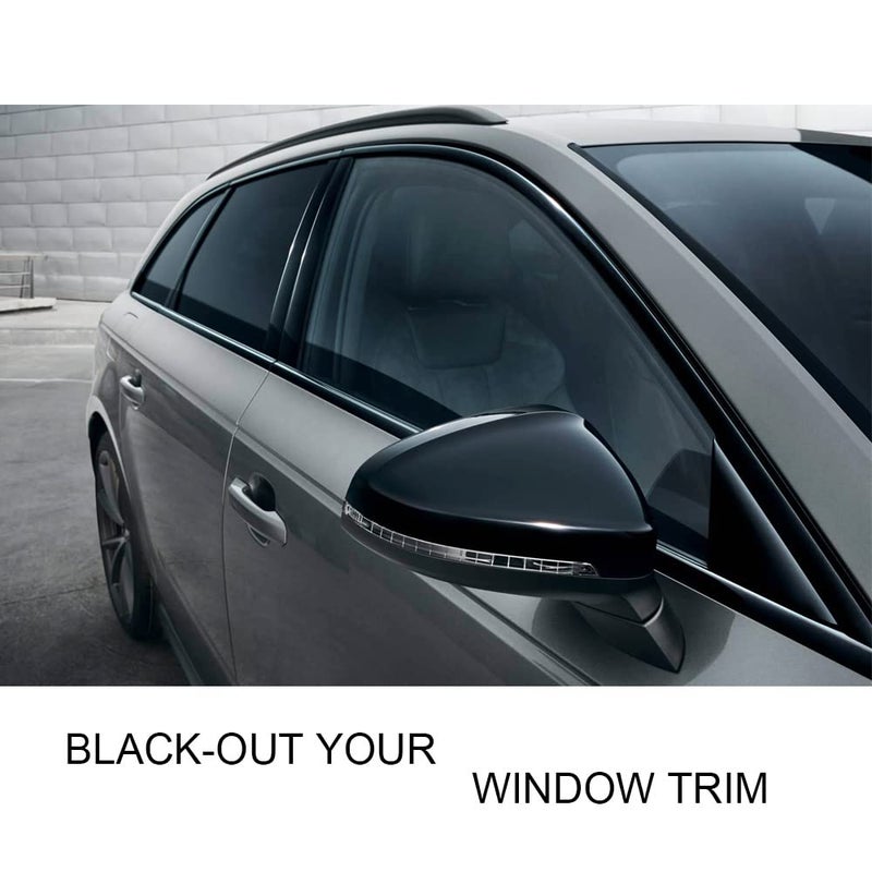 LZLRUN Free Tool Kit High Gloss Vinyl Wrap Kit for Black Out Chrome Delete Window Trim Door Trim (1Inches x 30Feet) - Image 5